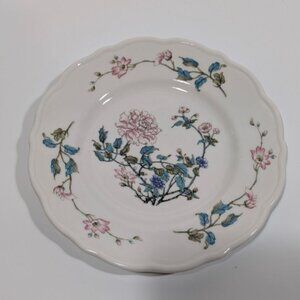 Syracuse China Summerdale Bread Plate Floral Vintage Ceramic Scalloped Edge USA